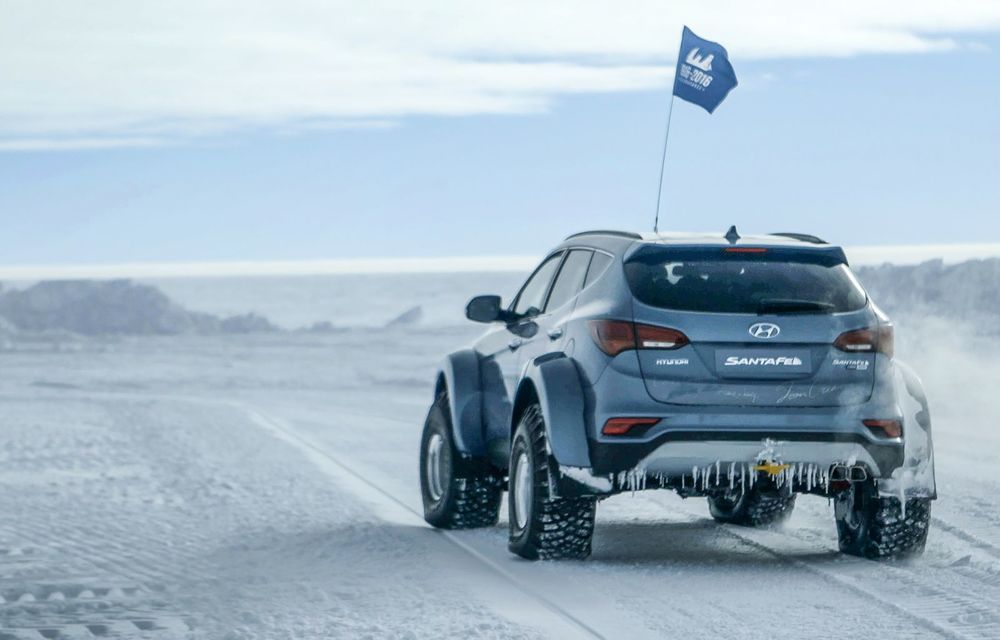 Un Hyundai Santa Fe și strănepotul exploratorului Ernest Shackelton au reușit să traverseze Antarctica - Poza 3