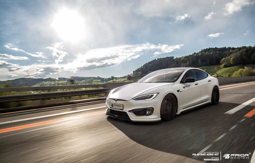 Și electricele se tunează: body kit aerodinamic de la Prior Design pentru Tesla Model S - Poza 13