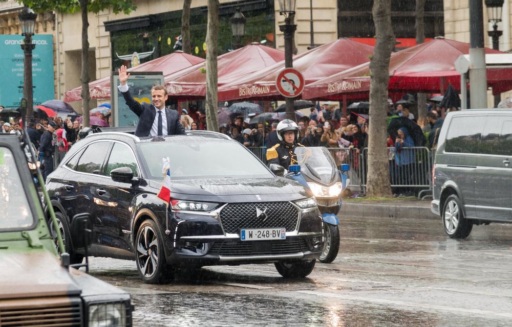 Debut prezidențial: Noul DS 7 Crossback, primul SUV al mărcii franceze, a fost vehiculul oficial al noului Președinte francez, Emmanuel Macron - Poza 3
