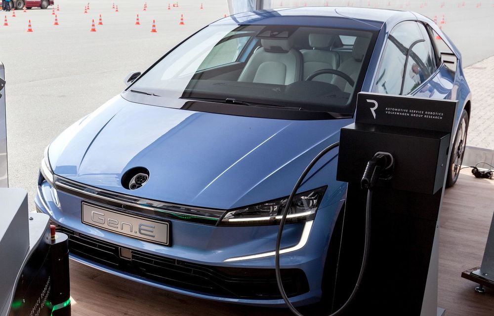 Imagini cu Volkswagen Gen.E, un prototip 100% electric cu rol experimental - Poza 4