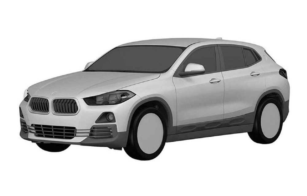 Noul BMW X2, dezvăluit într-o serie de imagini patent: SUV-ul pierde unele artificii estetice - Poza 1