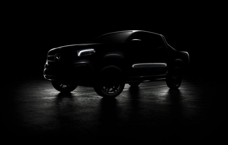 Ultima strigare: Mercedes-Benz a publicat o imagine teaser cu viitorul Clasa X, model care debutează în această seară - Poza 1