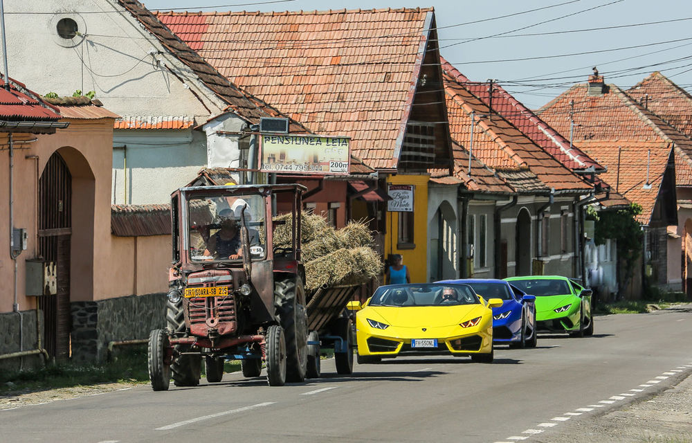 FOTO + VIDEO: Cu Lamborghini Huracan prin România. Imagini spectaculoase de pe Transfăgărășan - Poza 1