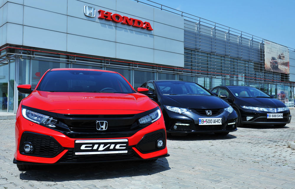 Găsește diferențele! Noul Honda Civic va fi așezat lângă ultimele două generații în cadrul unui eveniment românesc - Poza 1