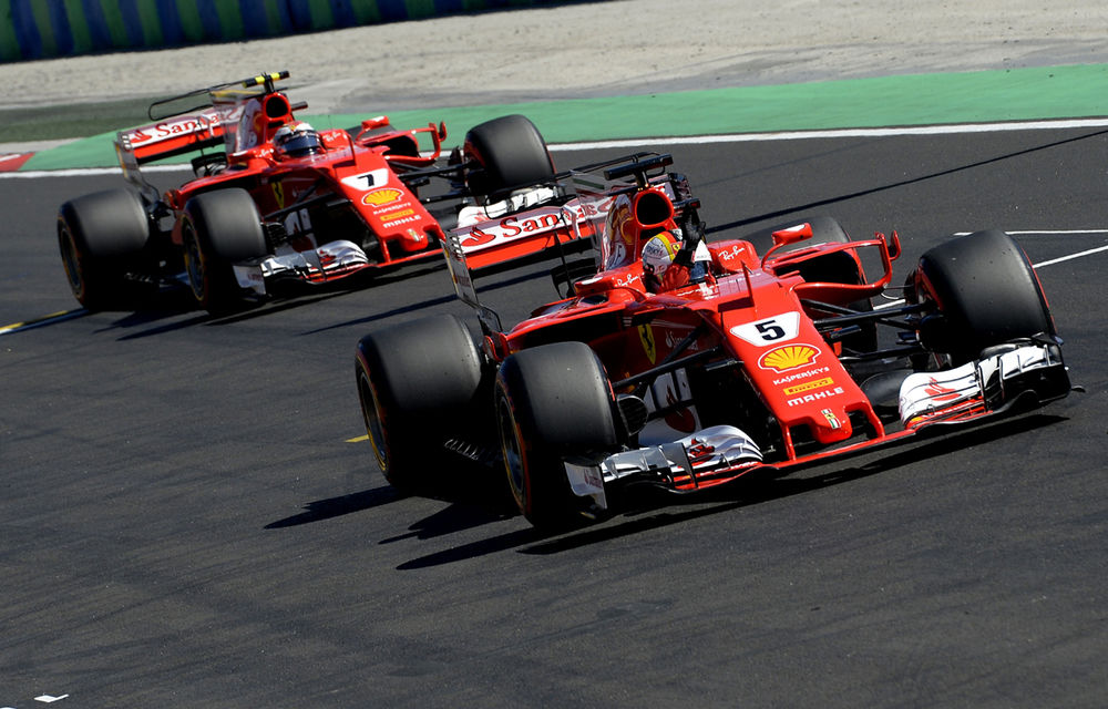 Vettel a câștigat cu greu cursa din Ungaria în fața lui Raikkonen. Hamilton, locul 4 în spatele lui Bottas - Poza 1