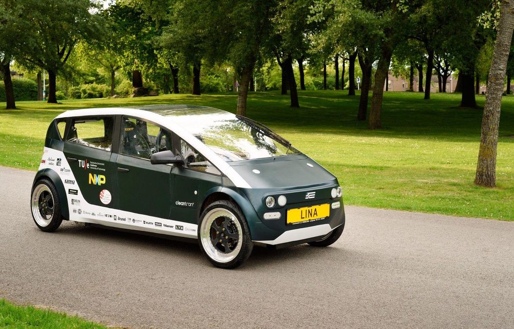 Mașina biodegradabilă a fost inventată în Olanda: Lina este electrică și a fost construită din sfeclă de zahăr și pânză de in - Poza 7