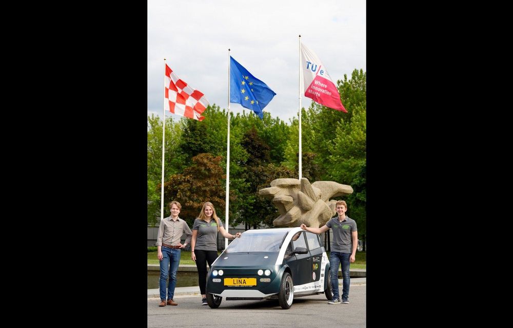 Mașina biodegradabilă a fost inventată în Olanda: Lina este electrică și a fost construită din sfeclă de zahăr și pânză de in - Poza 5