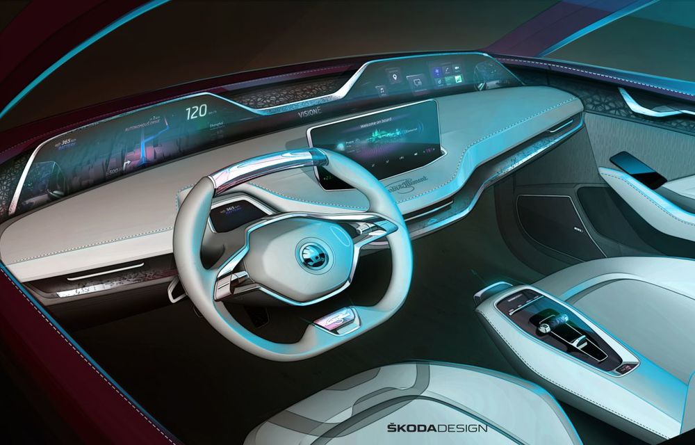 Debut european pentru Skoda Vision E: conceptul electric de peste 300 CP va fi expus în cadrul Salonului Auto de la Frankfurt - Poza 2