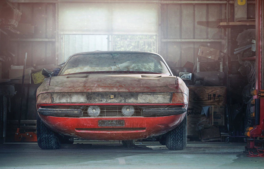 Comoara regăsită: un Ferrari unicat din 1969 a fost descoperit abandonat într-un garaj din Japonia și va fi scos la licitație - Poza 1