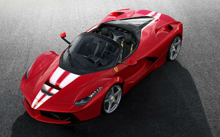 Ferrari LaFerrari Aperta, vândut la licitație cu 8.3 milioane de euro: banii vor fi folosiți în scopuri caritabile