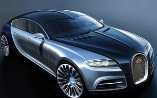 Noi detalii despre succesorul lui Chiron: noul model Bugatti va fi bazat pe conceptul Galibier și ar putea avea 4 uși