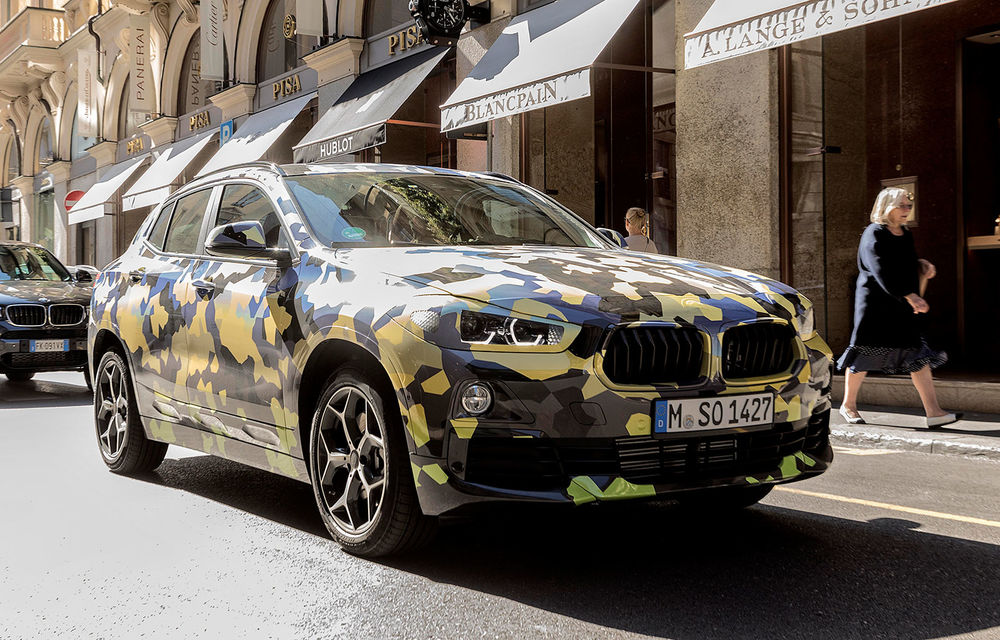 Săptămâna Modei de la Milano: viitorul SUV BMW X2 a defilat într-un cadru special - Poza 1