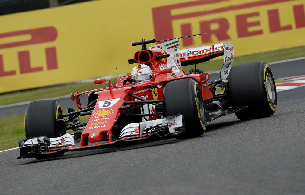 Antrenamente Suzuka: Vettel, cel mai rapid în prima sesiune. Hamilton, cel mai bun timp pe ploaie - Poza 1