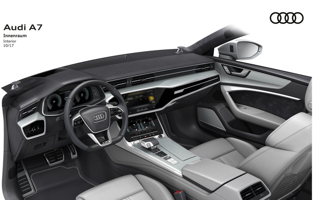 Audi A7 Sportback ajunge la a doua generație: exterior conservator, butoanele fizice de la interior dispar, iar tehnologia e la ea acasă - Poza 36