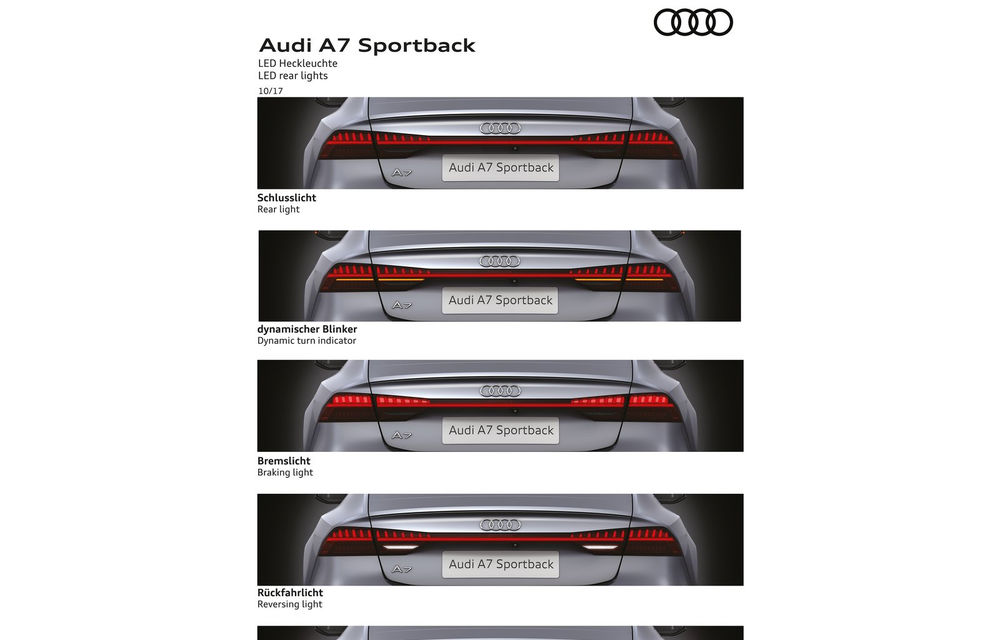 Audi A7 Sportback ajunge la a doua generație: exterior conservator, butoanele fizice de la interior dispar, iar tehnologia e la ea acasă - Poza 32