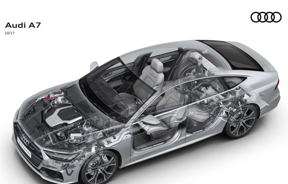 Audi A7 Sportback ajunge la a doua generație: exterior conservator, butoanele fizice de la interior dispar, iar tehnologia e la ea acasă - Poza 34
