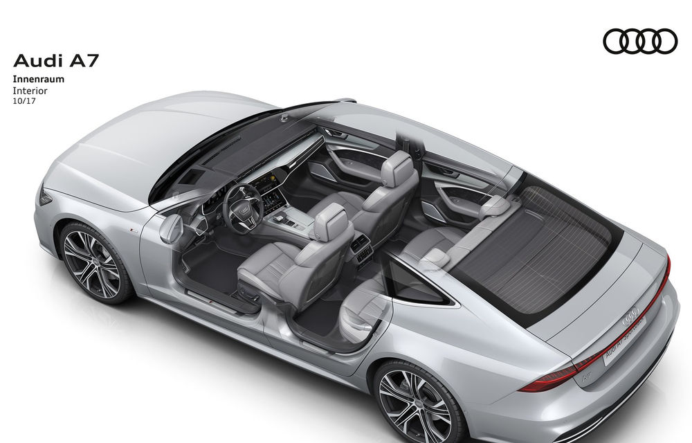 Audi A7 Sportback ajunge la a doua generație: exterior conservator, butoanele fizice de la interior dispar, iar tehnologia e la ea acasă - Poza 35