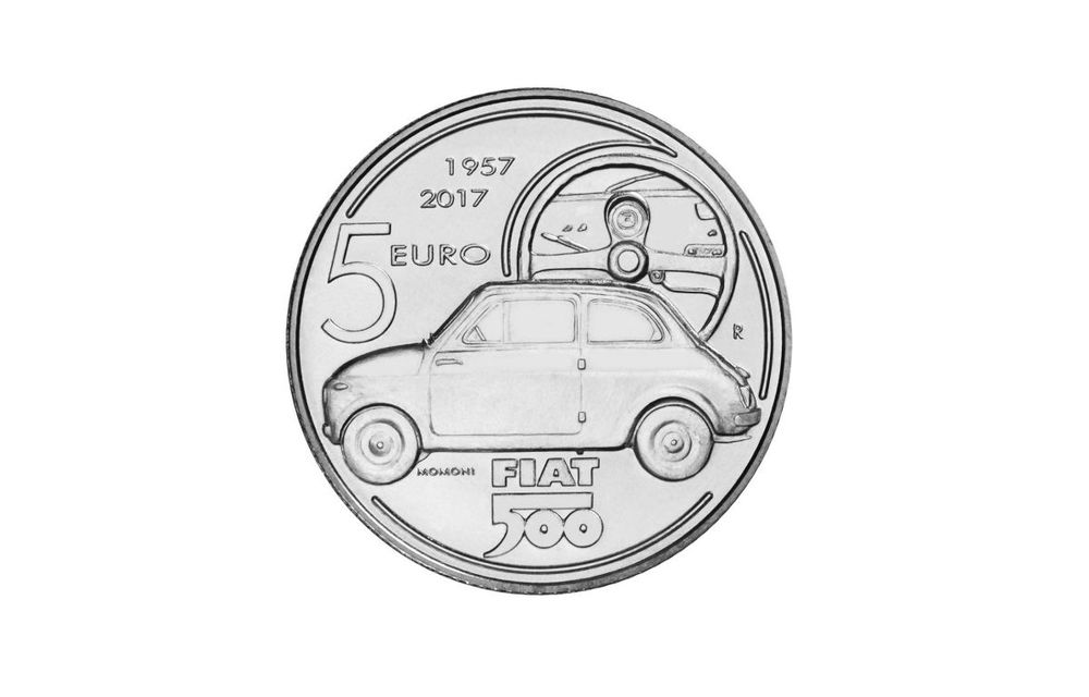 Ediție aniversară: italienii produc 4.000 de monede din argint în cinstea lui Fiat 500 - Poza 1