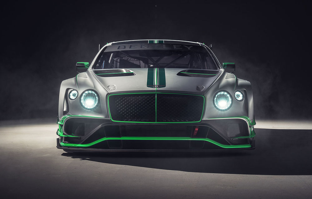 Bentley prezintă noul Continental GT3: are un V8 de peste 550 de cai și este mai ușor cu aproape o tonă față de versiunea de stradă - Poza 1