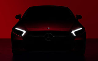 Primele teasere cu noua generație Mercedes CLS: blocuri optice noi și un ecran de mari dimensiuni la interior