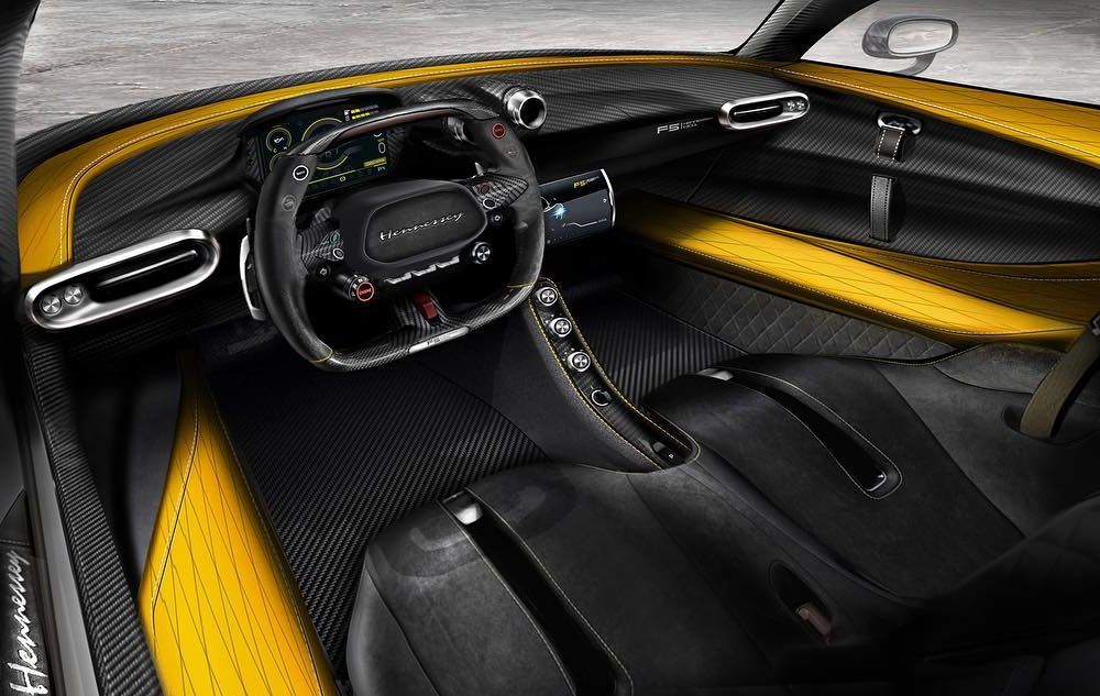 Hennessey Venom F5: primele poze cu interiorul hypercar-ului american care vrea să bată Bugatti Chiron - Poza 1