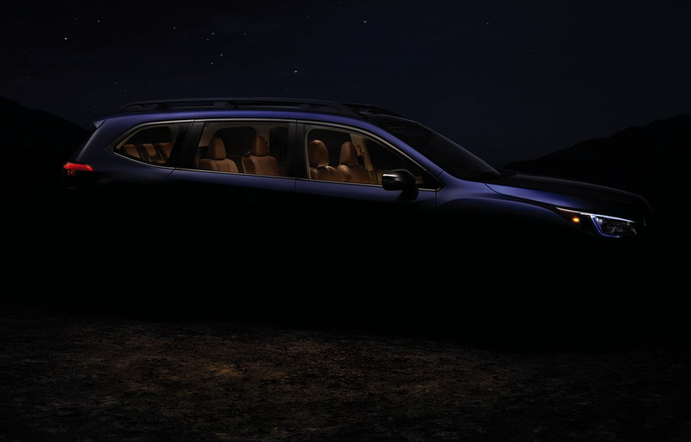 Subaru Ascent: cel mai mare SUV din istoria japonezilor primește un teaser înainte de lansarea din noiembrie - Poza 1