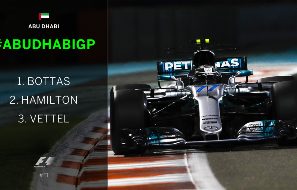 Bottas a câștigat în Abu Dhabi ultima cursă a sezonului. Hamilton și Vettel au completat podiumul - Poza 2