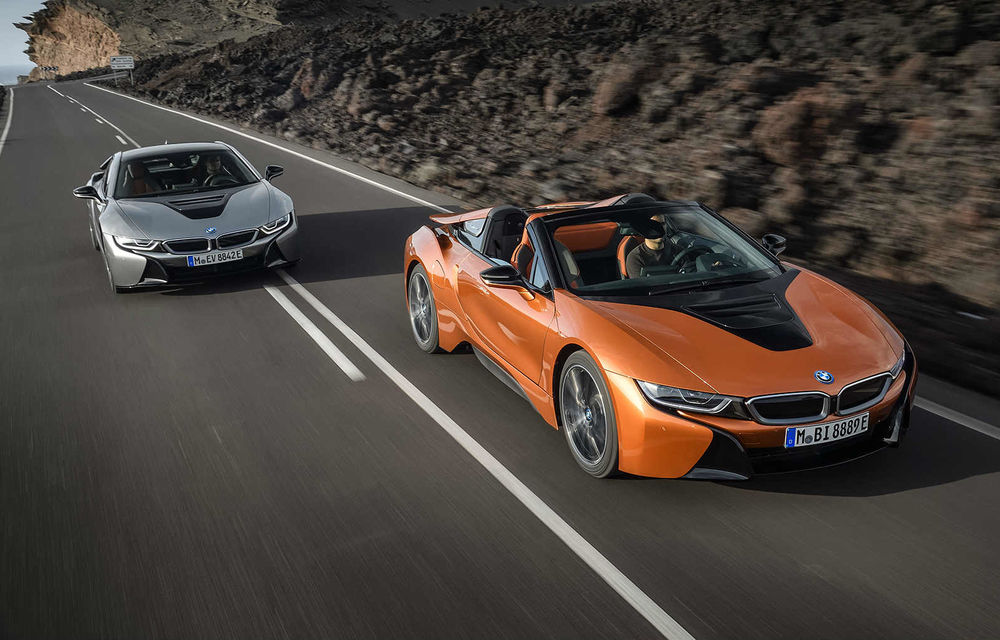 BMW i8 facelift și i8 Roadster: mai multă putere, autonomie mai mare și consum redus - Poza 1