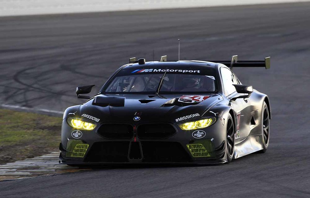 BMW continuă testele cu M8 GTE: modelul bavarezilor și-a încordat mușchii pe circuitul de la Daytona - Poza 15