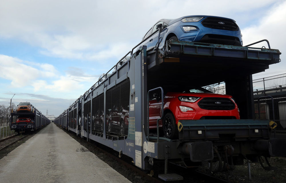 Ford a început livrările noului Ecosport produs la Craiova: primele 600 de unități, transportate cu trenul în Marea Britanie și Germania - Poza 5