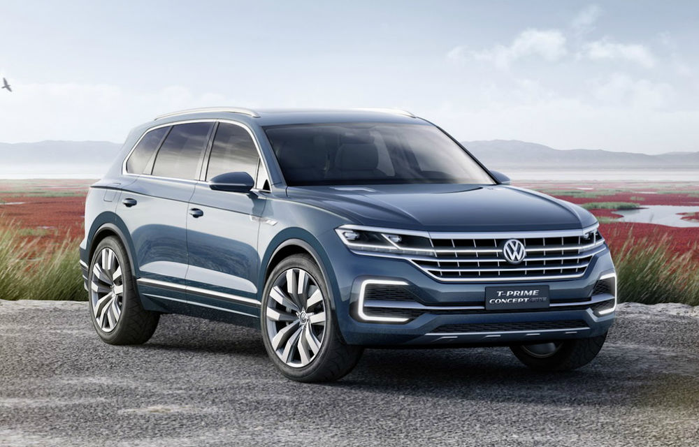 Noua generație Volkswagen Touareg vine în aprilie: elemente de design preluate de la conceptul T-Prime GTE și interior premium - Poza 1