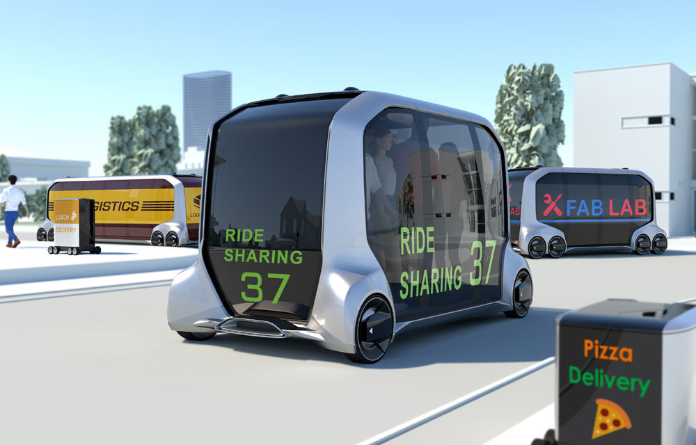 Toyota e-Palette: concept electric și autonom pentru transport de persoane și marfă - Poza 1