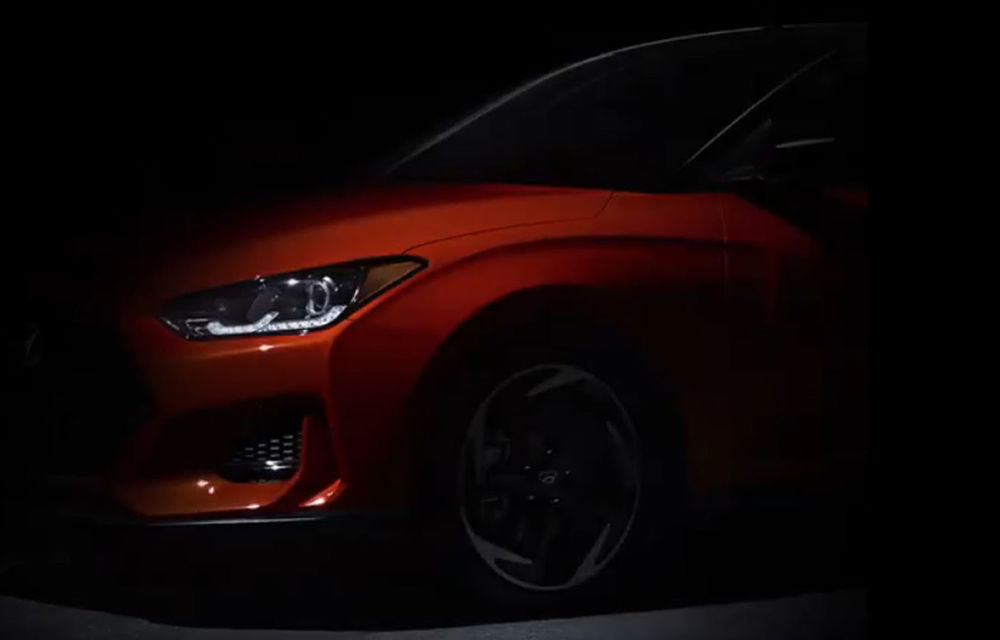 Încă un teaser pentru Hyundai Veloster: partea frontală și spatele, dezvăluite într-un clip video - Poza 1