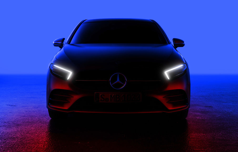 Prima imagine cu noua generație Mercedes Clasa A: designul exterior, dezvăluit parțial înainte de lansarea din 2 februarie - Poza 1