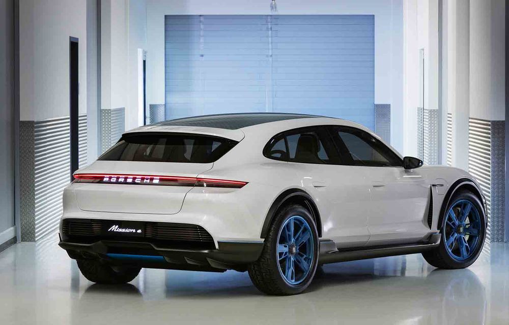 Porsche Mission E Cross Turismo: concept electric cu peste 600 CP și cu abilități în off-road - Poza 1