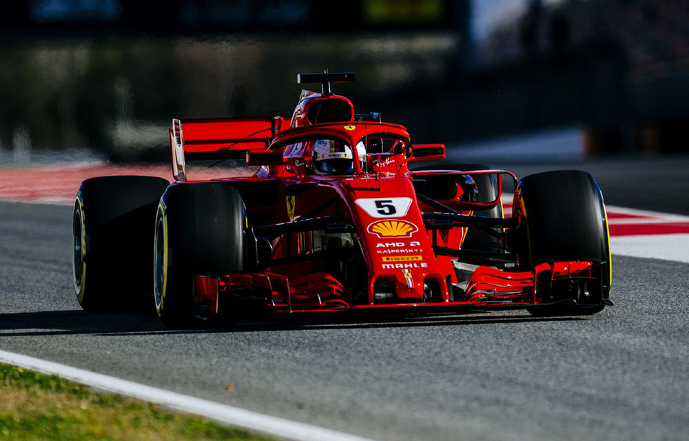 Ferrari începe cu dreptul a doua sesiune de teste de la Barcelona: Vettel, cel mai rapid în prima zi. Defecțiuni tehnice pentru McLaren - Poza 1
