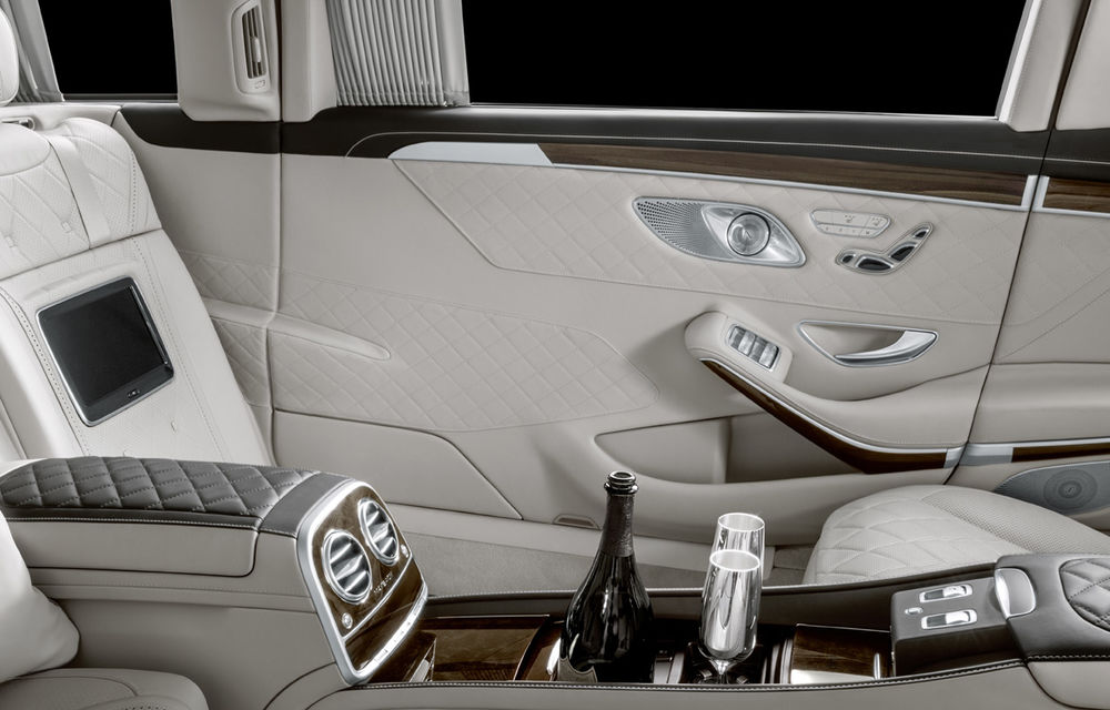 Mercedes-Maybach Pullman primește mici îmbunătățiri: o nouă grilă și mai multe opțiuni pentru pasagerii din spate - Poza 8
