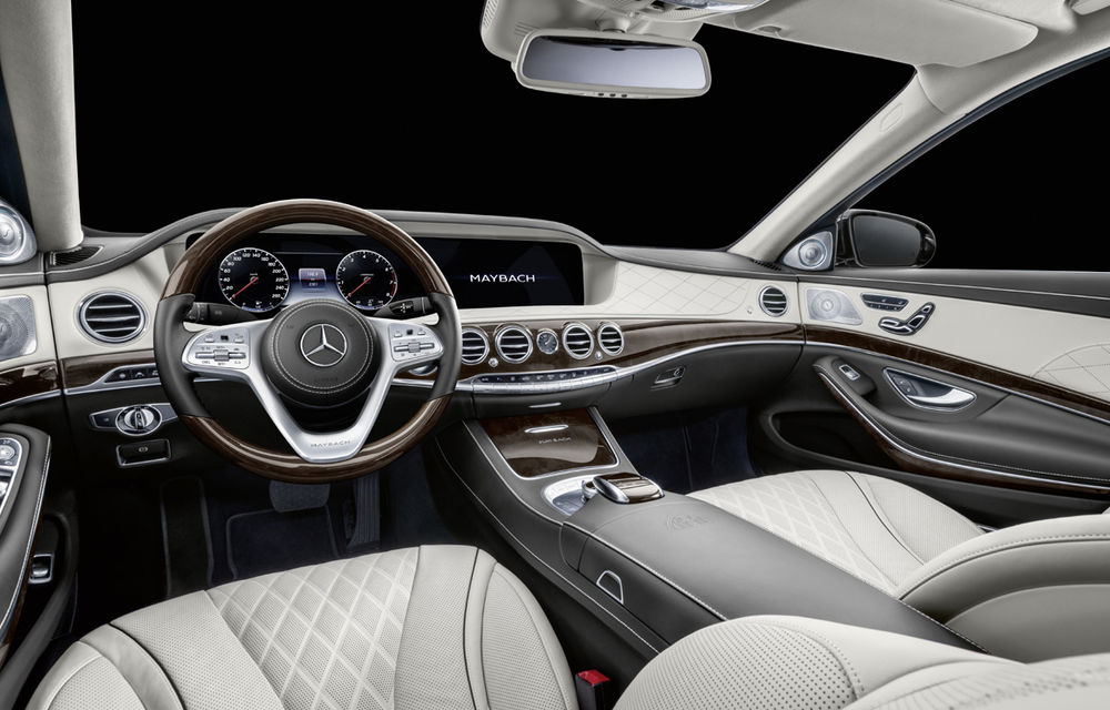 Mercedes-Maybach Pullman primește mici îmbunătățiri: o nouă grilă și mai multe opțiuni pentru pasagerii din spate - Poza 5