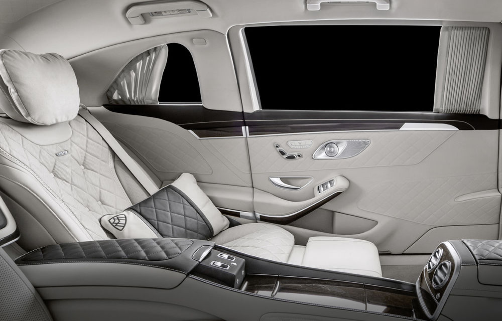 Mercedes-Maybach Pullman primește mici îmbunătățiri: o nouă grilă și mai multe opțiuni pentru pasagerii din spate - Poza 7