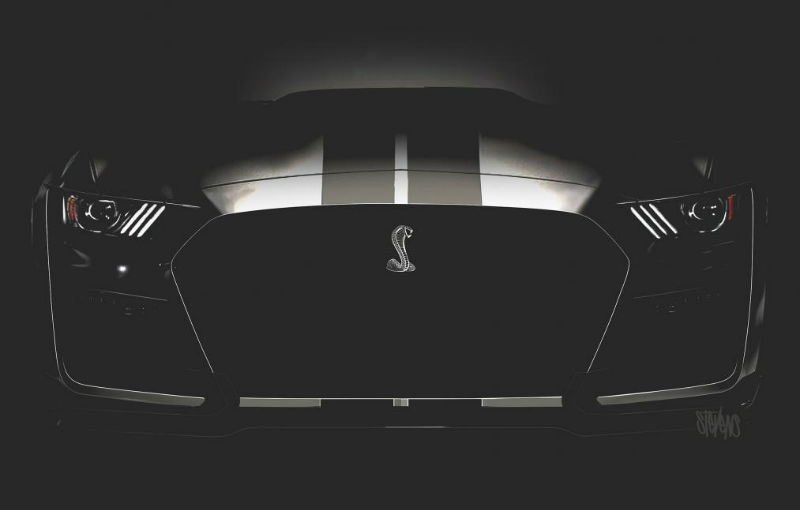 Prima imagine teaser cu viitorul Ford Mustang Shelby GT500: modelul debutează în 2019 cu un motor capabil să ofere peste 700 CP - Poza 1