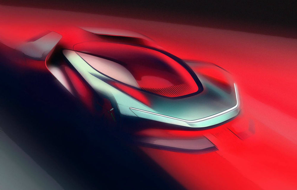 Primele schițe cu viitorul hypercar electric dezvoltat de Automobili Pininfarina: 2.000 de cai putere pentru modelul care debutează în 2020 - Poza 1