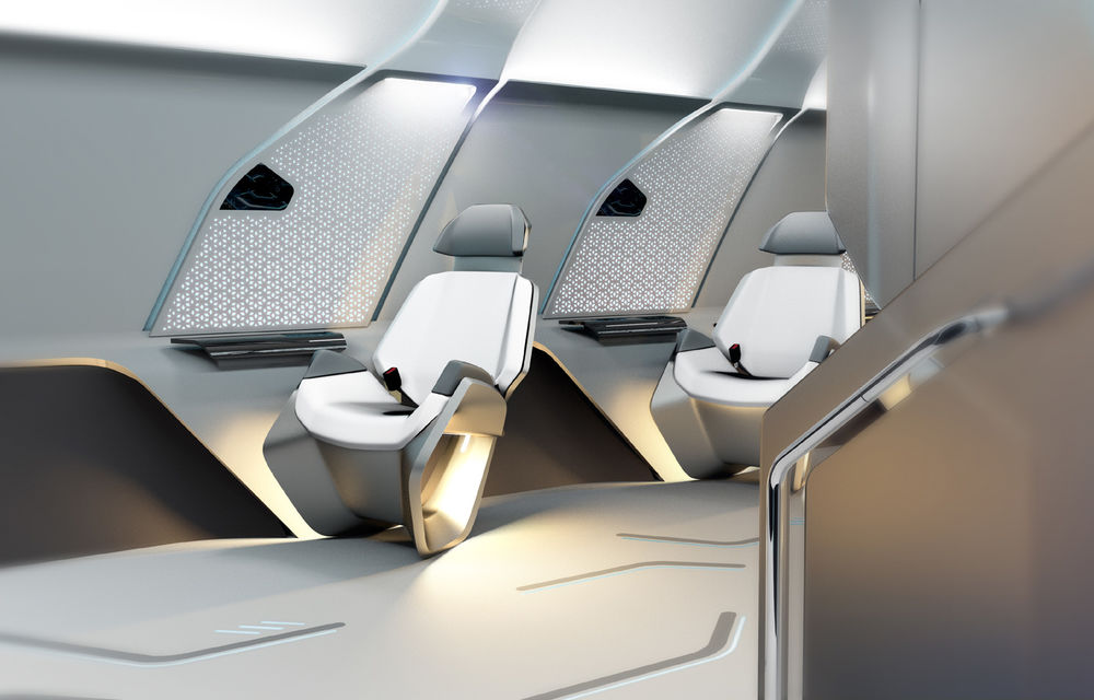 Exercițiu de imaginație: BMW dezvăluie designul interior al capsulei Hyperloop care va transporta pasageri cu peste 1000 km/h - Poza 2