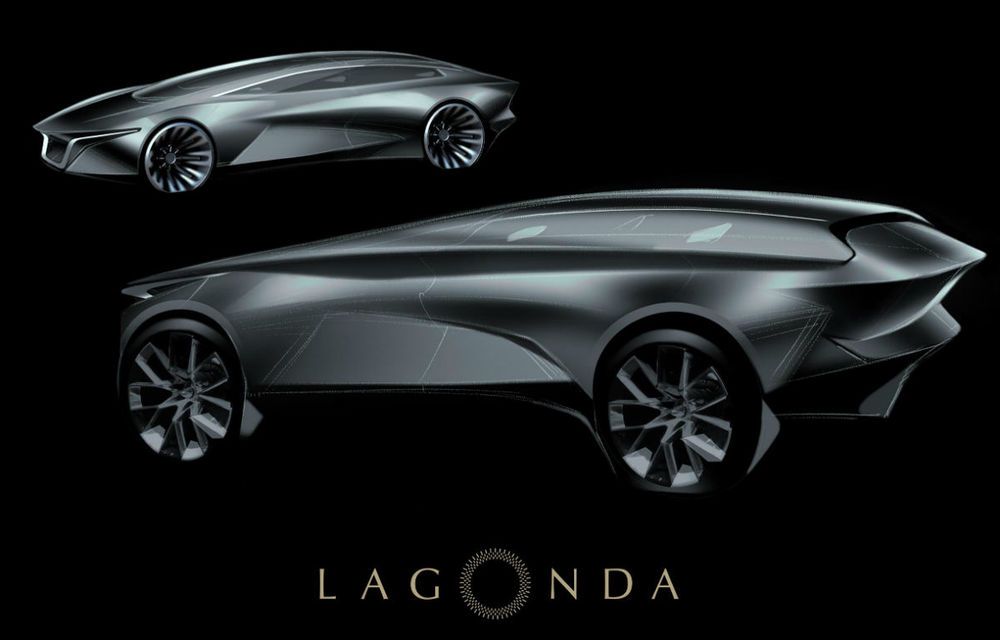 Primul model 100% electric de la Aston Martin va fi un SUV de lux: schiță oficială cu modelul Lagonda programat în 2021 - Poza 1
