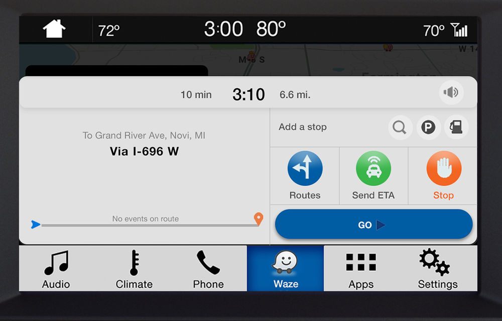 Ford proiectează Waze pe sistemul de infotainment al mașinii pentru utilizatorii iPhone - Poza 5