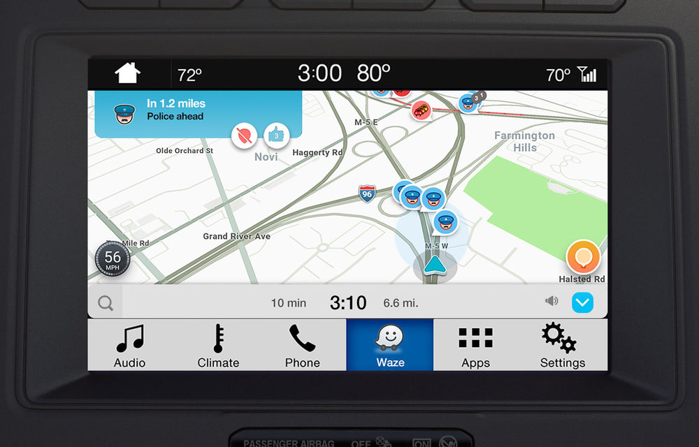 Ford proiectează Waze pe sistemul de infotainment al mașinii pentru utilizatorii iPhone - Poza 4