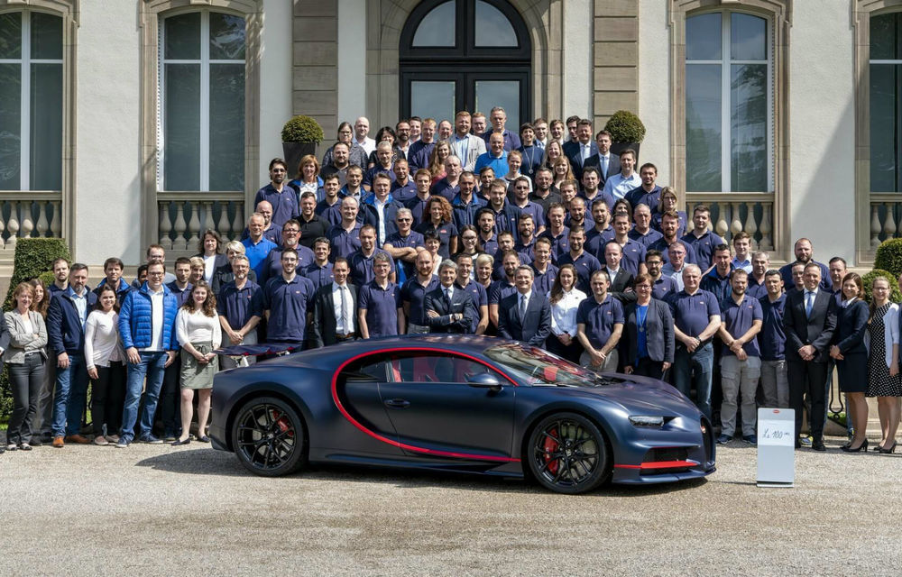 Bugatti are motive de sărbătoare: a produs 100 de exemplare Chiron - Poza 1