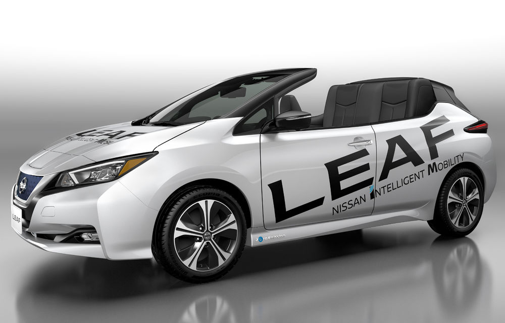 Nissan Leaf decapotabil: japonezii dezvăluie un concept inedit pentru mașina electrică - Poza 1