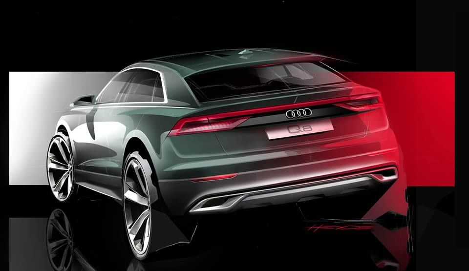 Audi Q8 primește un nou teaser: partea frontală a SUV-ului, dezvăluită înainte de lansarea din 5 iunie - Poza 2