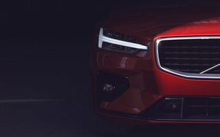 Încă un teaser pentru noua generație Volvo S60: partea frontală, dezvăluită înainte de lansarea de miercuri
