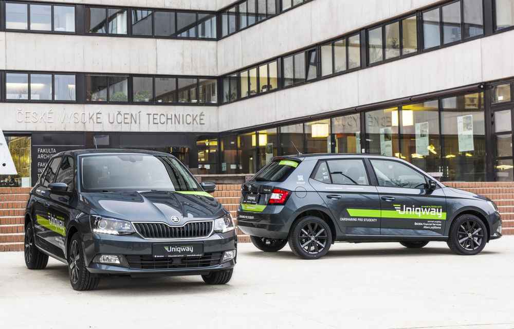 Skoda sprijină dezvoltarea unui serviciu de car-sharing în Praga: cehii oferă 15 unități Fabia pentru transport rapid în oraș - Poza 1